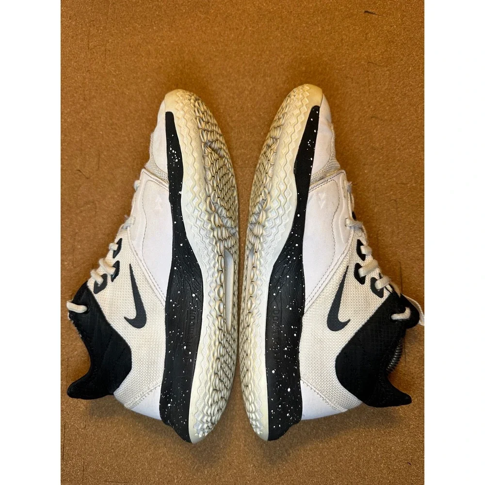 Nike PG‎ 3 Paul George White Black Speckled Basketball Shoes AO2607-101 Mens 6.5